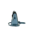 COACH Women's Mini Cornflower Blue Pebble Leather Convertible Chain Backpack Bag