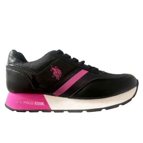 U.S. POLO ASSN. Women's Black Nylon Women Sneaker