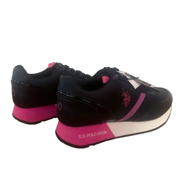U.S. POLO ASSN. Women's Black Nylon Women Sneaker
