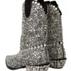 Dolce & Gabbana Women's Crystal-Embellished Black Suede Boots