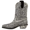 Dolce & Gabbana Women's Crystal-Embellished Black Suede Boots