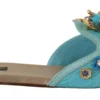 Dolce & Gabbana Women's Exquisite Crystal-Embellished Exotic Leather Sandals