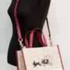 COACH Women's Dempsey Medium Lunar New Year Rabbit Signature Carryall Tote Bag