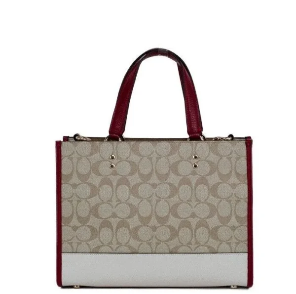 COACH Women's Dempsey Medium Lunar New Year Rabbit Signature Carryall Tote Bag