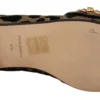 Dolce & Gabbana Women's Elegant Leopard Crystal Gem Loafers