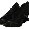 Dolce & Gabbana Women's Elegant Stretch Sock Boots in Sleek Black