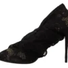 Dolce & Gabbana Women's Elegant Stretch Sock Boots in Sleek Black