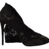 Dolce & Gabbana Women's Elegant Stretch Sock Boots in Sleek Black