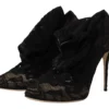 Dolce & Gabbana Women's Elegant Stretch Sock Boots in Black