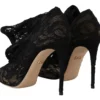 Dolce & Gabbana Women's Elegant Stretch Sock Boots in Black