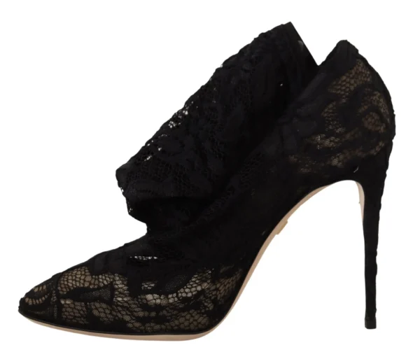 Dolce & Gabbana Women's Elegant Stretch Sock Boots in Black