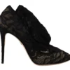 Dolce & Gabbana Women's Elegant Stretch Sock Boots in Black