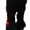 Dolce & Gabbana Women's Elegant Sock Boots with Red Roses Detail