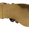 Dolce & Gabbana Women's Elegant Gold Crystal-Embellished Flat Sandals