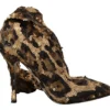 Dolce & Gabbana Women's Elegant Leopard Sequin Knee-High Boots
