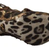 Dolce & Gabbana Women's Elegant Leopard Sequin Knee-High Boots