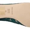 Dolce & Gabbana Women's Elegant Crystal Buckle Lace Ballet Flats