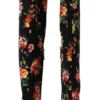 Dolce & Gabbana Women's Floral Charmeuse Knee High Boots