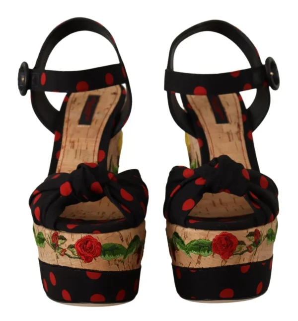 Dolce & Gabbana Women's Multicolor Silk Blend Platform Heels