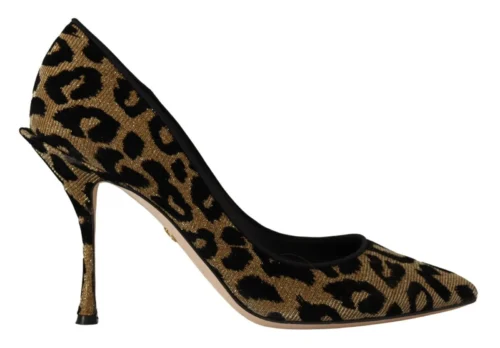 Dolce & Gabbana Women's Elegant Leopard Print Heels Pumps