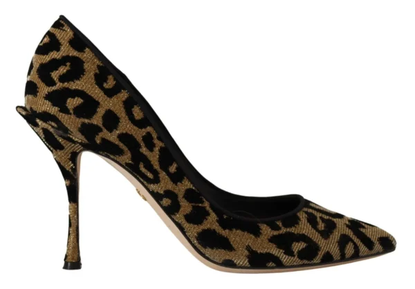 Dolce & Gabbana Women's Elegant Leopard Print Heels Pumps
