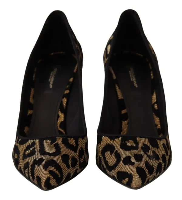 Dolce & Gabbana Women's Elegant Leopard Print Heels Pumps