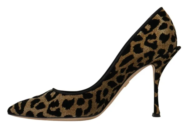 Dolce & Gabbana Women's Elegant Leopard Print Heels Pumps