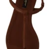 Dolce & Gabbana Women's Elegant Leather T-Strap Flat Sandals