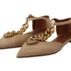 Dolce & Gabbana Women's Elegant Heart Devotion Chain Embellished Sandals