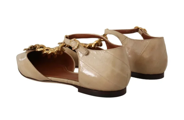 Dolce & Gabbana Women's Elegant Heart Devotion Chain Embellished Sandals
