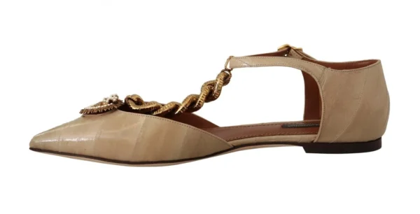 Dolce & Gabbana Women's Elegant Heart Devotion Chain Embellished Sandals