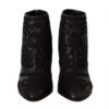 Dolce & Gabbana Women's Elegant Black Leather Ankle Boots