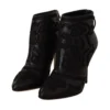 Dolce & Gabbana Women's Elegant Black Leather Ankle Boots