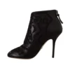 Dolce & Gabbana Women's Elegant Black Leather Ankle Boots