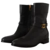 Dolce & Gabbana Women's Elegant Leather Biker Boots