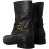 Dolce & Gabbana Women's Elegant Leather Biker Boots