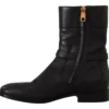 Dolce & Gabbana Women's Elegant Leather Biker Boots