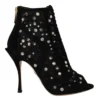 Dolce & Gabbana Women's Embellished Crystal Short Boots