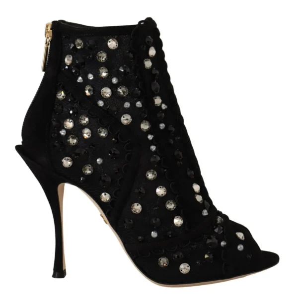 Dolce & Gabbana Women's Embellished Crystal Short Boots