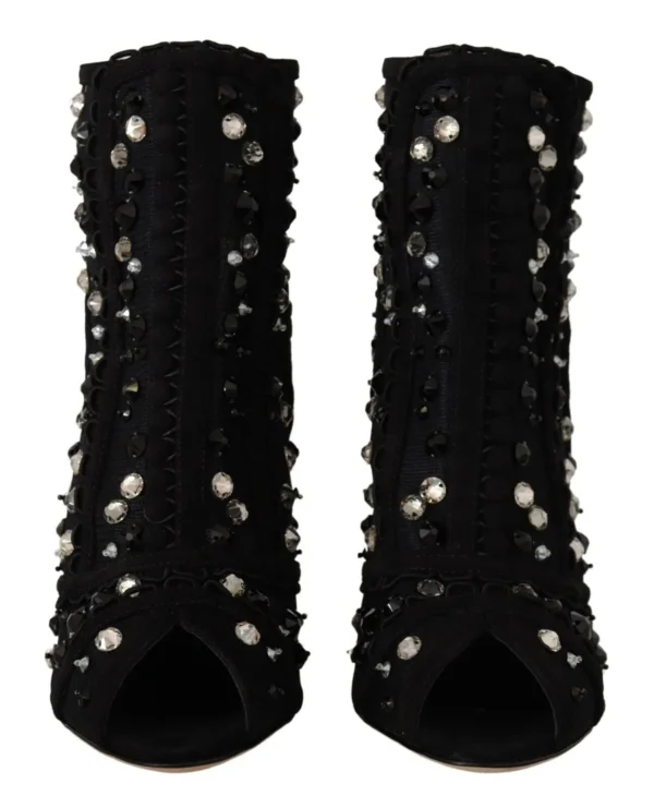 Dolce & Gabbana Women's Embellished Crystal Short Boots
