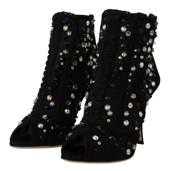 Dolce & Gabbana Women's Embellished Crystal Short Boots