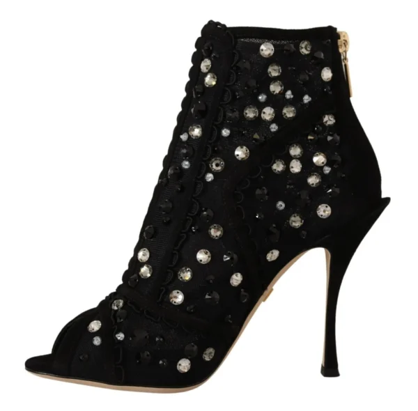 Dolce & Gabbana Women's Embellished Crystal Short Boots