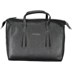 Tommy Hilfiger Black Polyurethane Women Handbag