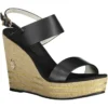 U.S. POLO ASSN. Women's Black Polyester Women Sandal