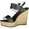 U.S. POLO ASSN. Women's Black Polyester Women Sandal