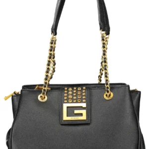 Tommy Hilfiger Black Polyurethane Women Handbag