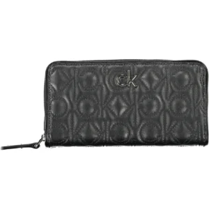 Calvin Klein Black Polyurethane Women Wallet