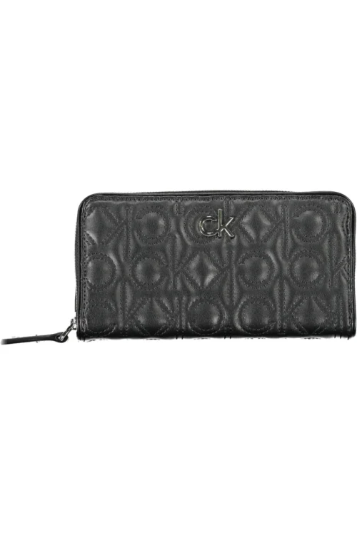 Calvin Klein Black Polyurethane Women Wallet