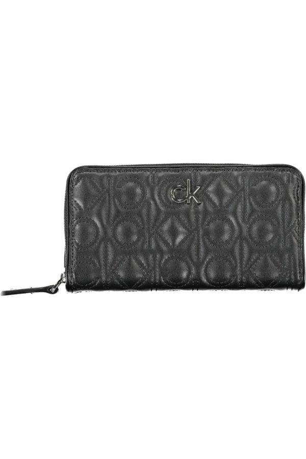 Calvin Klein Black Polyurethane Women Wallet
