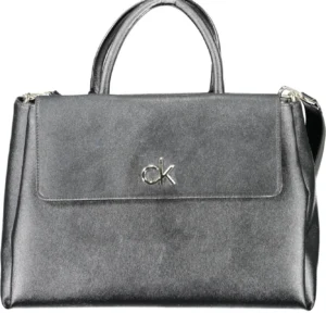 Tommy Hilfiger Black Polyurethane Women Handbag